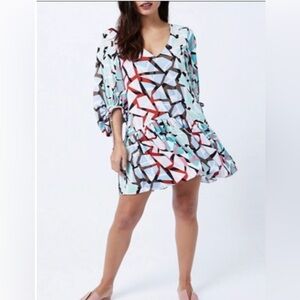 Anthropologie Chloe Oliver Pinnacle Print
Multicolor Mini Dress size medium